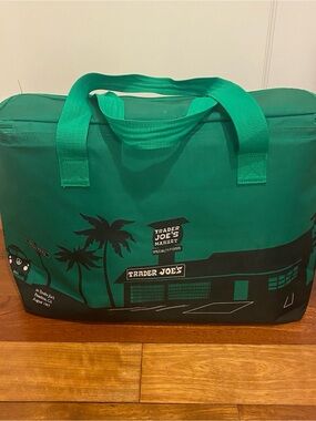 Trader Joe’s Green Reusable Grocery Tote Cooler Bag